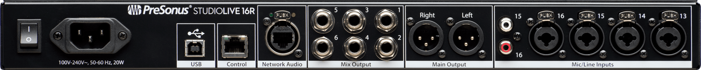 StudioLive® Series III 16R Digital Rack Mixer